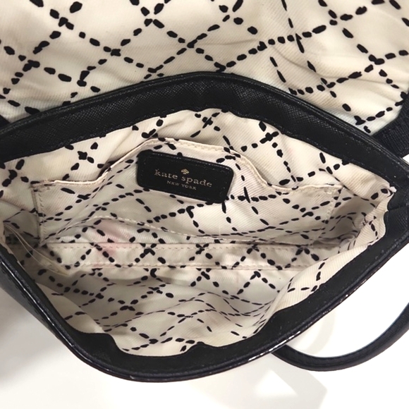 Kate Spade Newbury Lane Black Leather Mini Crossbody Bag - Picture 6 of 15